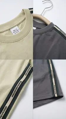 ست تاپ و شلوارک استرایپ